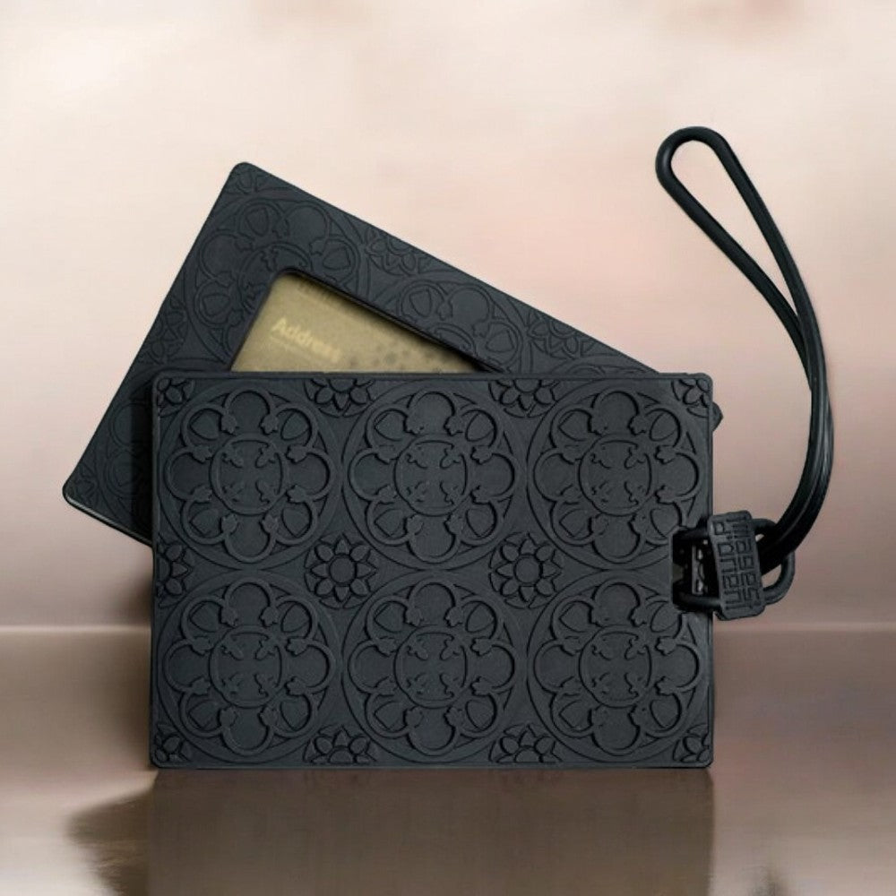 Luggage Tag Ebony Rosace