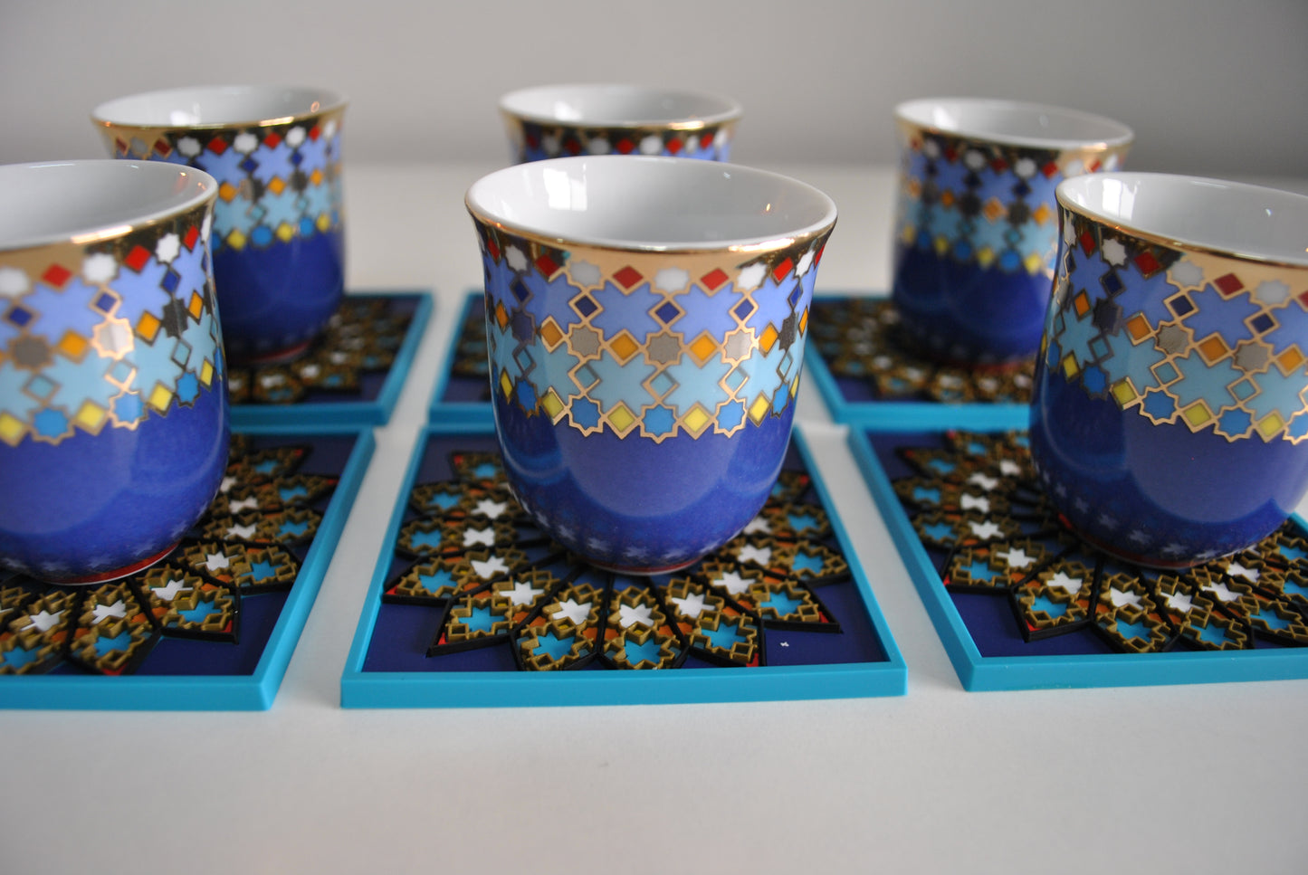 Coffee Cup 90ml Sursock Vitrail - 6 pcs