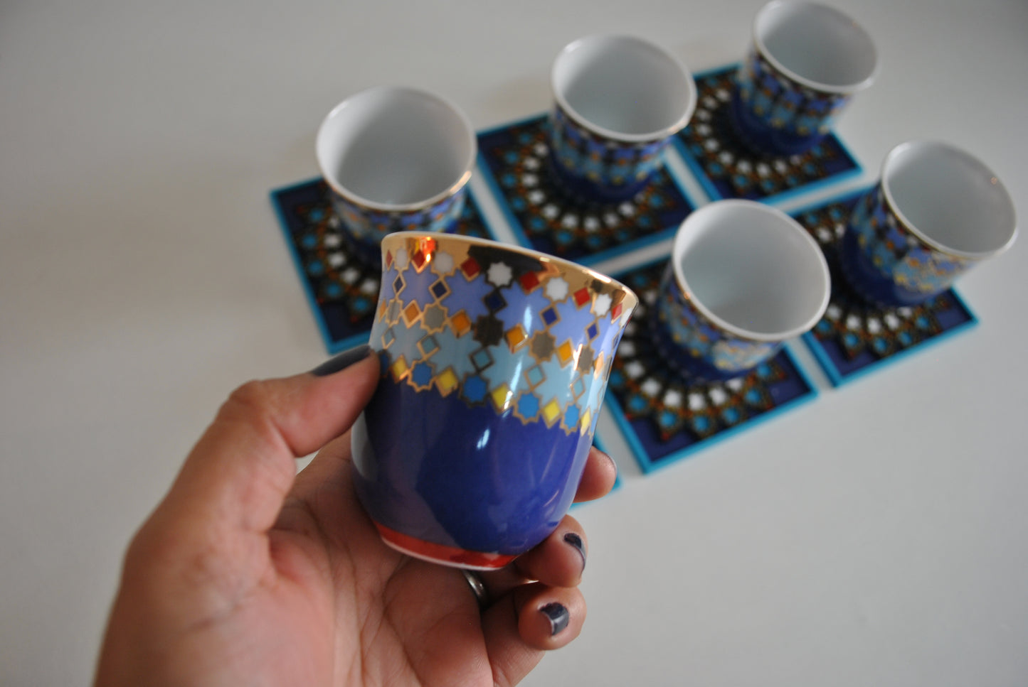 Coffee Cup 90ml Sursock Vitrail - 6 pcs