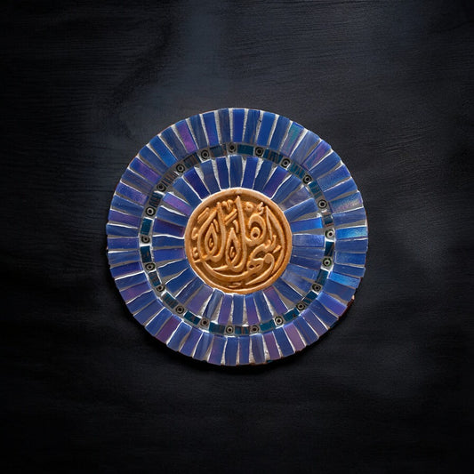 Raja Mosaic round Ø16_blue