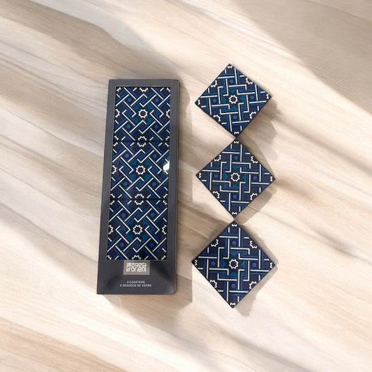 Set of 6 Coaster Matéa Navy