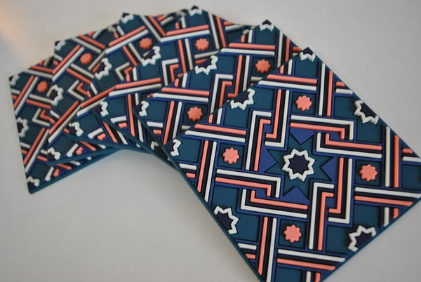 Set of 6 Coaster Matéa Pink