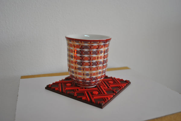 Set of 6 Coaster Matéa Red