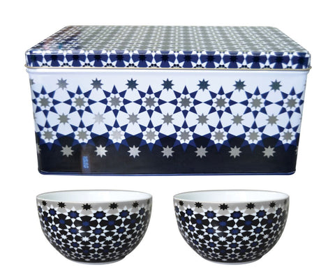 Tin box with 2 bowls Kaokab